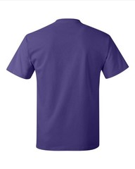 Hanes 5250 4XL Authentic Short Sleeve Men’s Cotton T-Shirt Purple Pit to Pit 29″