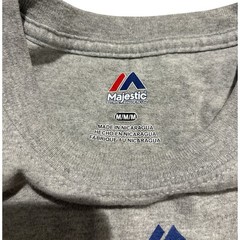 Majestic Los Angeles Dodgers WordMark Gray Tee Size M