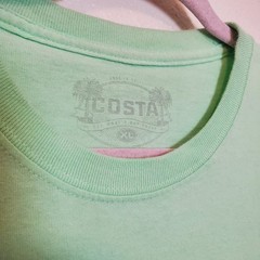 Costa Del Mar T-Shirt Men’s XL Mint Green Logo Graphic Tee Short Sleeve