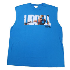 UFC MMA Chuck The Iceman Liddell Tshirt Mens 2XL Blue Sleveless Shirt