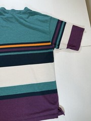 Vintage Knights Of Round Table Crewneck Men’s Shirt L Color Block Striped
