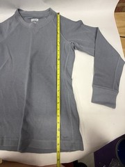 Duluth Trading Co Mens Size Small Gray Waffle Knit Thermal LS Crew Tees B14