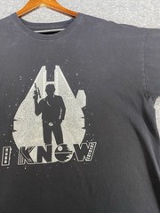Star Wars Han Solo I Know T-Shirt Size XXL Black Graphic Tee See Photos Tee Fury