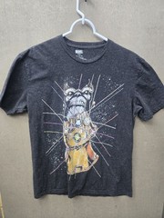 Marvel Thanos Infinity Gauntlet T Shirt XL Black Space Dye Graphic Tee