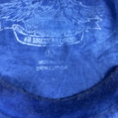 Harley-Davidson Shirt Mens Large Blue Mineral Wash Graphic Motorcycle Crewneck