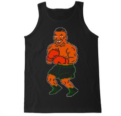 PUNCH OUT TYSON BOXING GYM VIDEO GAME SPORT RETRO MMA FUNNY CHAMP MENS TANK TOP