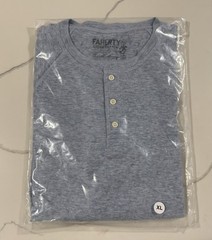 Faherty Men’s Newport Cloud Henley L/S T-Shirt Retail: $98 (NWT)