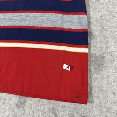 Vintage 70s Hang Ten Striped Shirt Small? Red Surfer Cotton Distressed