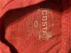 Lot Of 2 Costa Del Mar Graphic Print Logo T-Shirt Men’s Size Medium
