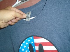 USA SMILEY FACE DESIGN MENS TSHIRT SIZE XLARGE