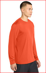 New Sport-Tek® Long Sleeve PosiCharge® Competitor™ Tee Neon Orange Large