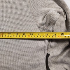 Faded Glory Henley Shirt Mens Large Waffle Knit Long Sleeve Outdoors Casual 90s