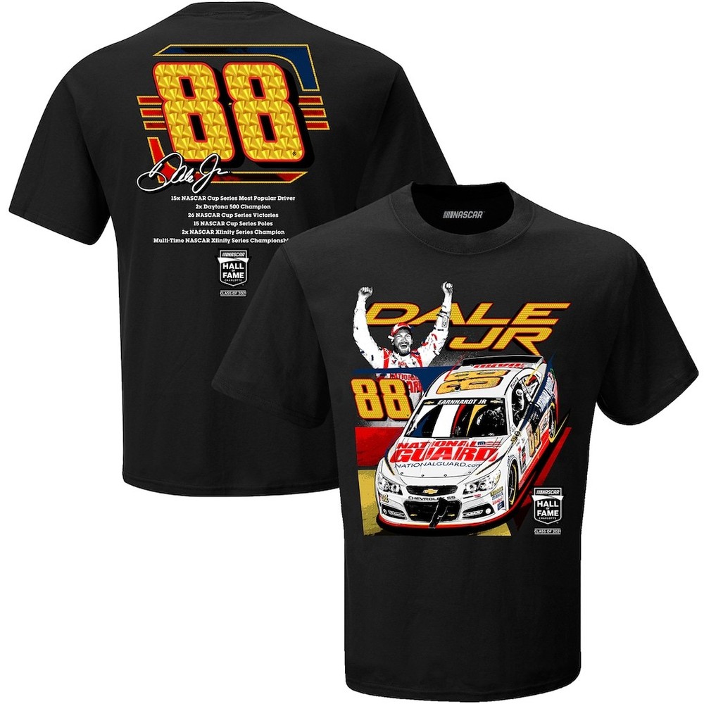 Dale Earnhardt Jr Hall of Fame Racing T Shirt Vintage Fan Graphic Tee