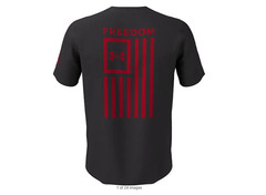 NAVY Under Armour 1370810 Men’s UA Freedom Flag T-Shirt Athletic Short Sleeve