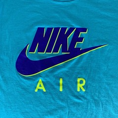 Nike Air Vintage Turquoise Single Stitch Crewneck Shirt Made In USA Mens XL READ