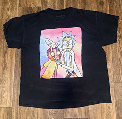 Ripple Junction Rick and Morty Black Graphic Logo Crew Neck T-Shirt Men’s XL