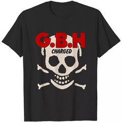Charged GBH Band Skull Logo Gift For Fan T Shirt Full Size S-5XL