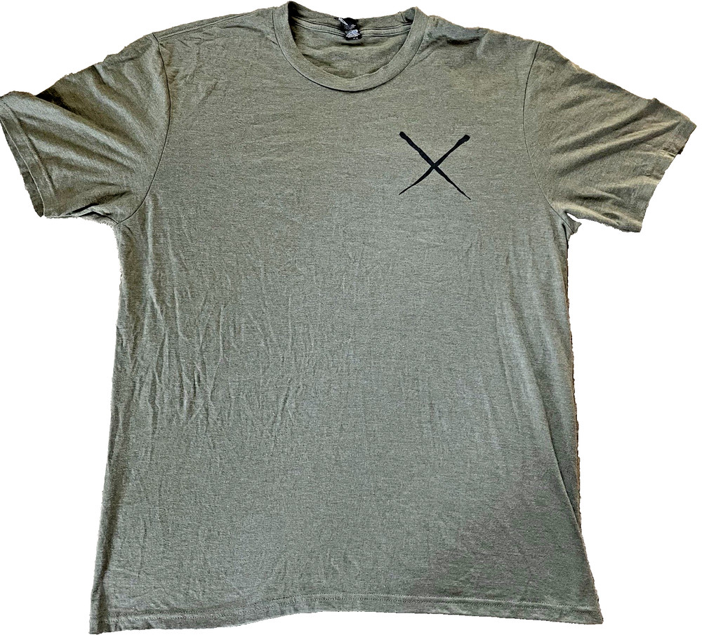 District Team X Posidian Shirt/ Perfect Tri/ Large/ Olive/ Pre Owned/ Excellent