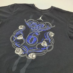 Vtg Michael Jordan Jumpman Chicago Bulls Championship Rings Black T-Shirt L
