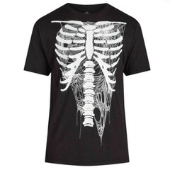 Way to Celebrate Mens Halloween Drippin Ribs Tee 3XL 54-56 New with Tags Black