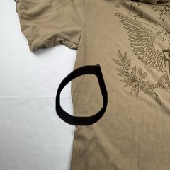 Red Ape Mens Graphic T-Shirt XL Tan Cotton Blend Streetwear Eagle Crest Tee