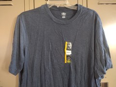 Athletic Works Men’s Short Sleeve L Driworks Moisture Wicking Blue. Nwt