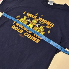 Vintage Nintendo Mario I Needed Gold Coins Video Game Y2K T-Shirt Men’s Size Med