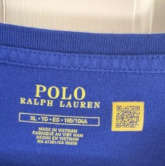 Polo Ralph Lauren Big Pony T-Shirt Blue Embroidered Crewneck Tee Size XL