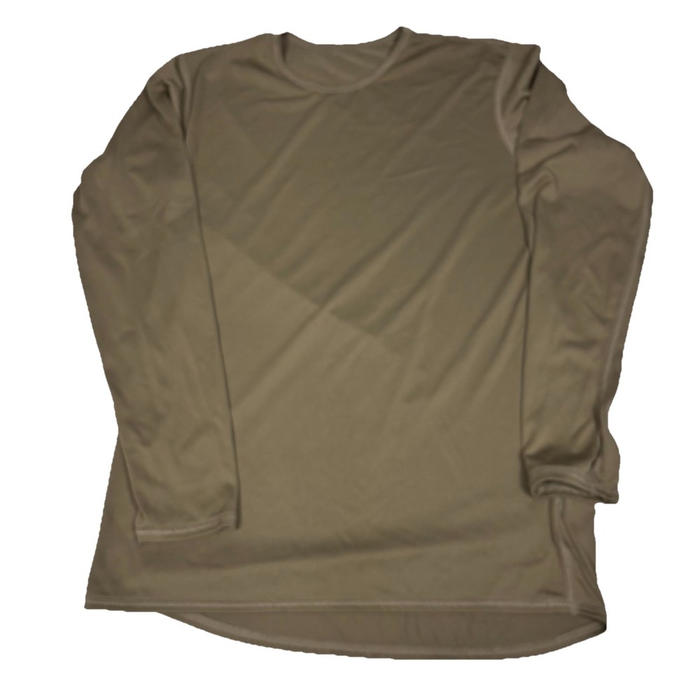 US Military Tan 499 Cold Weather Lightweight Undershirt Small Reg Miliken Brown