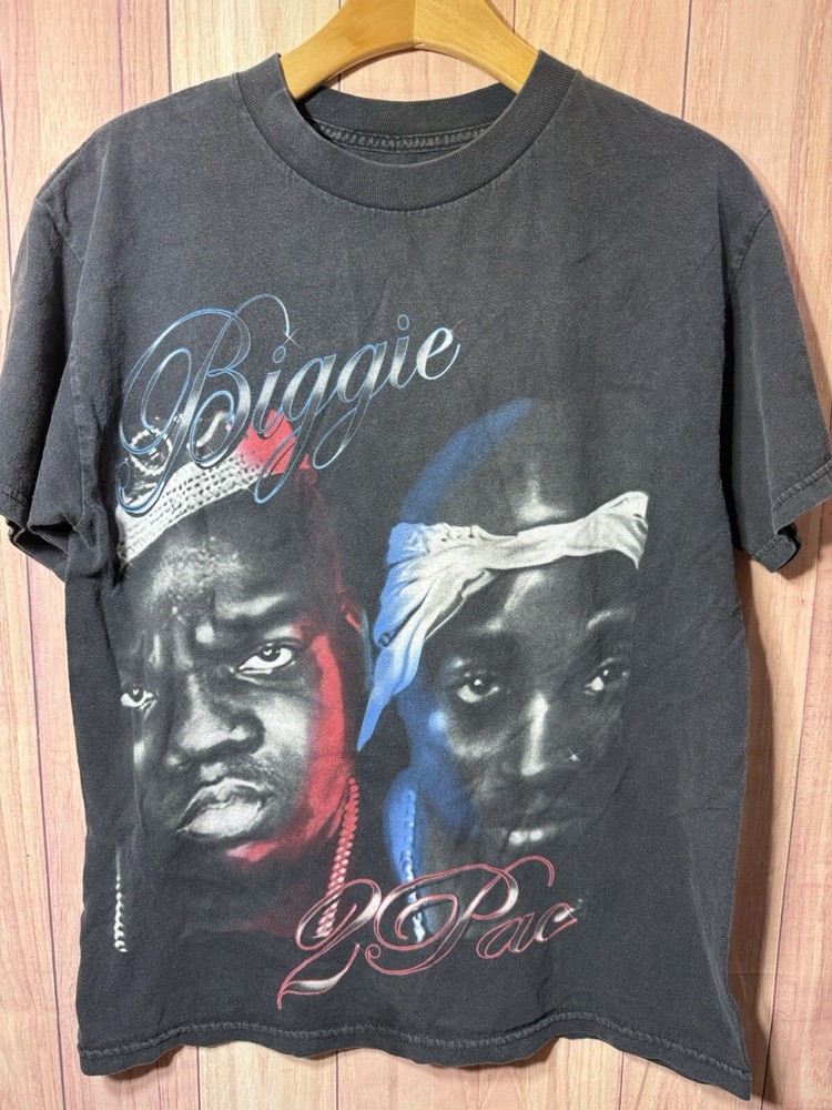 Original Flavor T-Shirt Men’s M 2Pac Notorious BIG Biggie Smalls Y2K Hip Hop