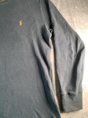 Polo Ralph Lauren SleepShirt Medium Black Long Sleeve Cotton Mens Size L