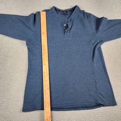 Kuhl Shirt Mens Large Blue Konflikt Henley Long Sleeve Pullover Outdoors Casual