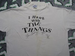 Vtg 1990 THE THANGS Wash DC Band T-SHIRT XL 80s/90s Roots Country Rock Music CD