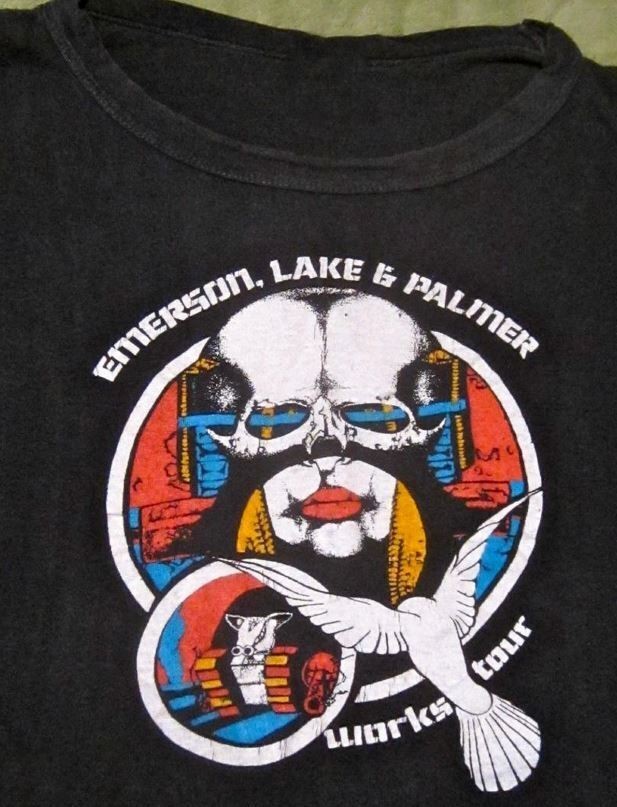 Vtg Emerson, Lake & Palmer Cotton Black Full Size Unisex Shirt AG131