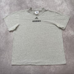 Vintage Adidas Athletic Dept Shirt Mens S Gray Logo Soccer Y2K