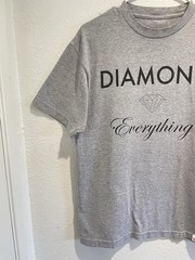 Diamond Supply Co Mens T-Shirt Medium Gray Red Script Logo OG Classic Skateboard