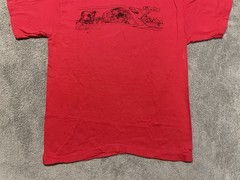 Vintage 80s Ralph Steadman T Shirt Mens L Red USA Single Stitch Gonzo RARE
