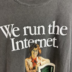 Full Send We Run the Internet Grey Black T-Shirt Merch XL Computer Nelk Boys
