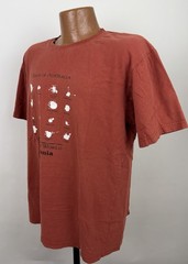 Australia Shirt Mens Large Birds of Tasmania Red Ochre T-shirt Nature Tee Funny