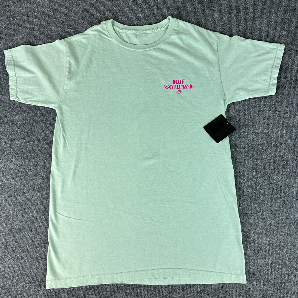 HUF Worldwide T-Shirt Green M Mission Rotten Apple Skidrokyo Shibuya Meltdown