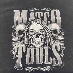 Matco Tools Hooded Long Sleeve Shirt Men’s XL Black Anvil Lightweight Graphic MT