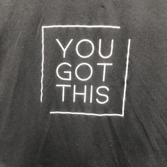 Xersion Tee Shirt Size M Black You Got This Short Sleeve Soft Feel Athletic