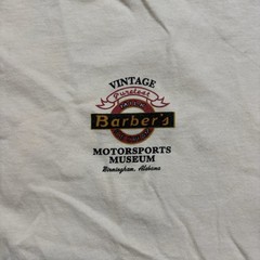 Vintage Jerzees Barber’s Vintage Motorsports Museum Shirt 2X Birmingham Alabama