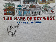 Bars of Key West Florida T Shirt Adult L – Bartender Signed – Delta Pro Weights