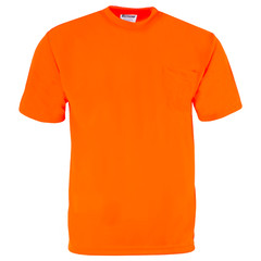 Hi Vis Orange Safety 5-pack T Shirts Fast Drying Short Sleeve JORESTECH