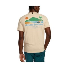 Howler Brothers T Shirt Men’s Medium Bahía de Howler Tee Sand Heather NWOT