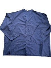 4XL Scrub Set Plus Size Navy Blue Medical Uniform V-Neck Straight Leg Mens 4X