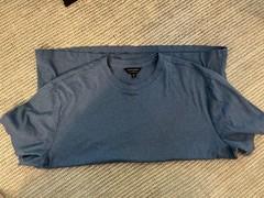 Banana Republic Men’s Luxe Touch Performance Tee, Gray, Size XL