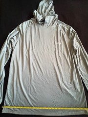 Telaleo Men’s UPF 50+ Sun Protection Hoodie Dri Fit Long Sleeve Shirt Size XL