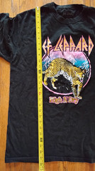 Def Leppard High N’ Dry Concert Shirt XL Black Music T